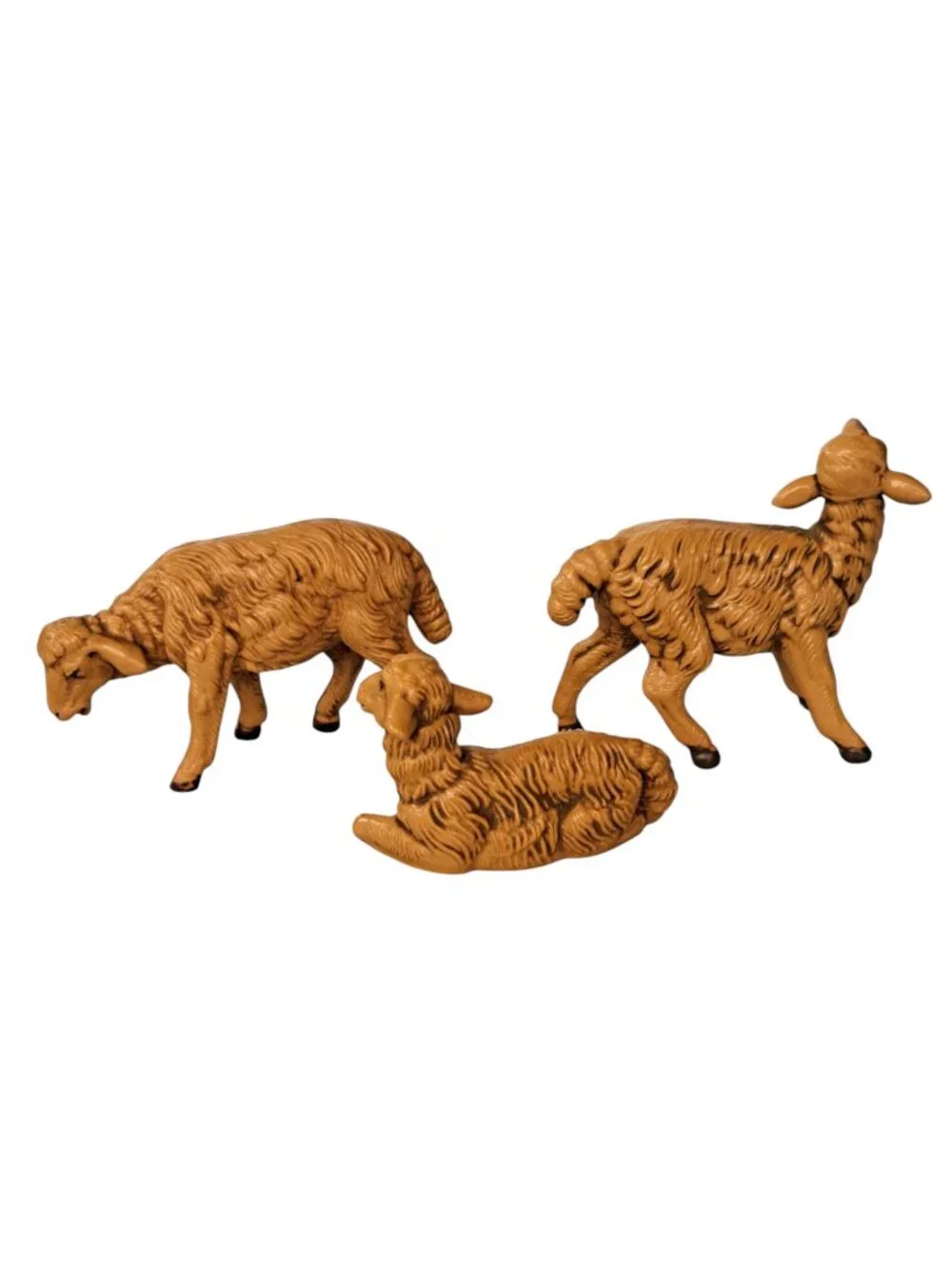 Vintage Depose Italian Nativity Figurines Set of 3 Sheep Fontanini Made in Italy